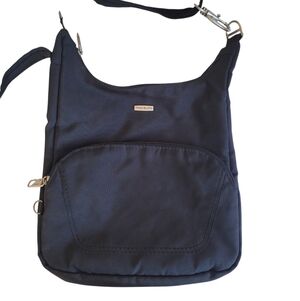 Travelon Crossbody Anti-Theft Nylon Sling Bag Black